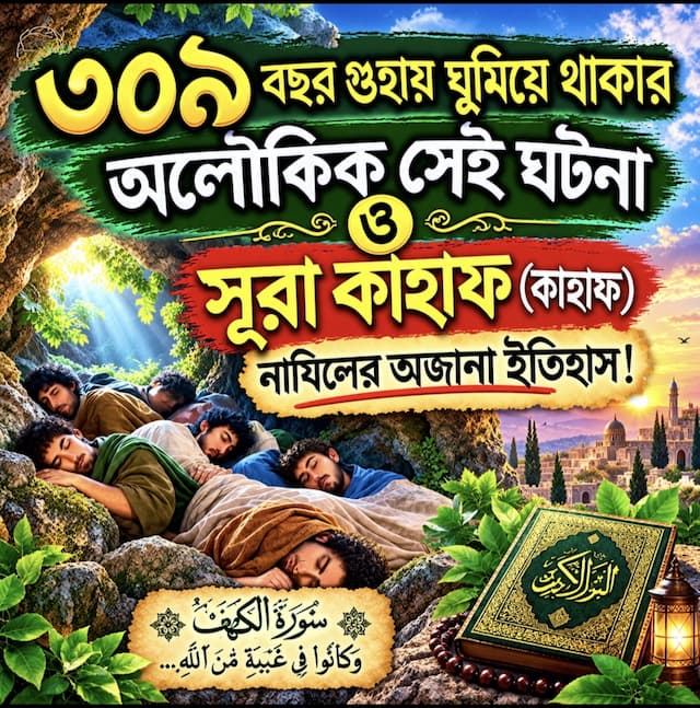 আসহাবে কাহ্ফের ঘটনা: গুহাবাসী ঈমানদার যুবকদের কাহিনি)